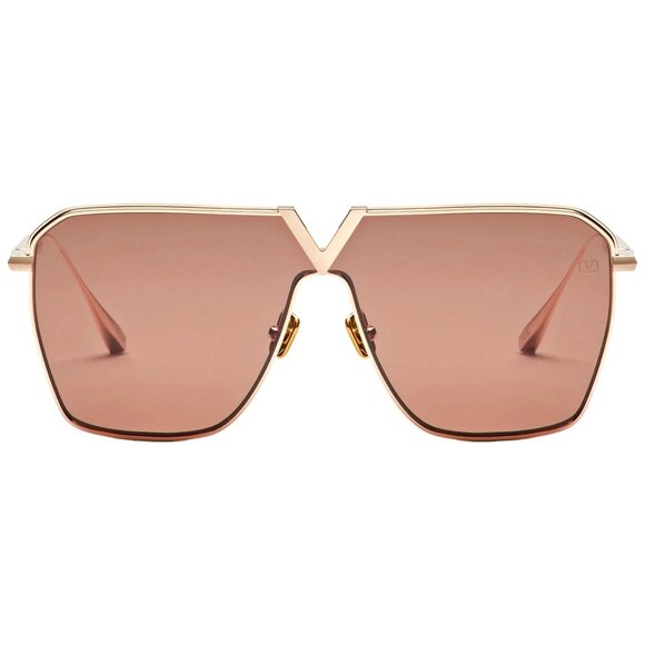 NEW VALENTINO V-GOLDSHIELD VLS-137B SUNGLASSES GOLD WOMEN EYEWEAR VALENTINO